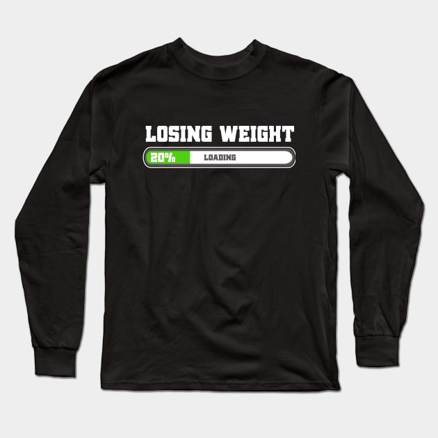 losing weight loading Long Sleeve T-Shirt by MikeNotis